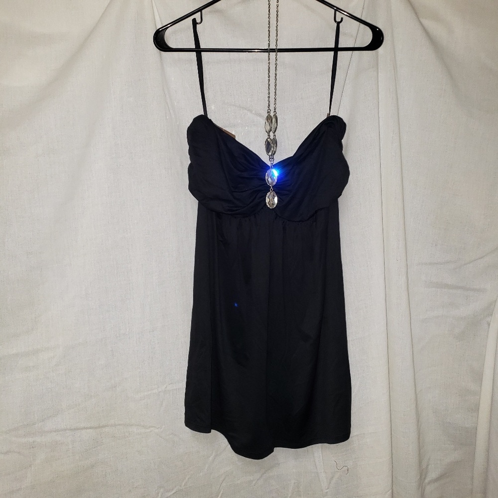 Clubbing LBD with large gem accents